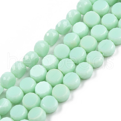 Opaque Solid Color Glass Beads Strands GLAA-N052-05B-A12-1