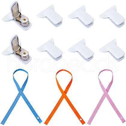 CREATCABIN 3Pcs 3 Colors Polyester Clothes Organizer Elastic Bands FIND-CN0001-68B-1