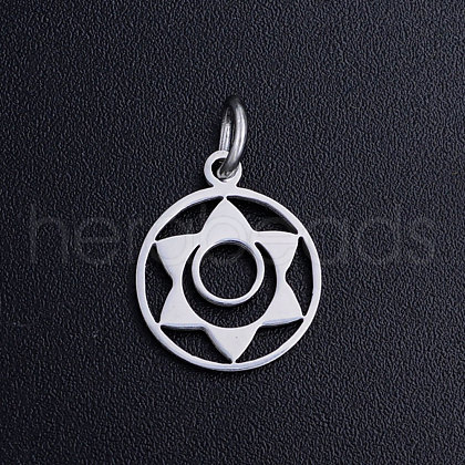 Non-Tarnish 201 Stainless Steel Pendants STAS-S105-JN403-7-1