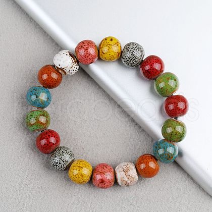 Handmade Porcelain Beaded Stretch Bracelets for Women FS-WG726AB-03-1