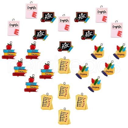 SUNNYCLUE Resin Pendants RESI-SC0001-43-1