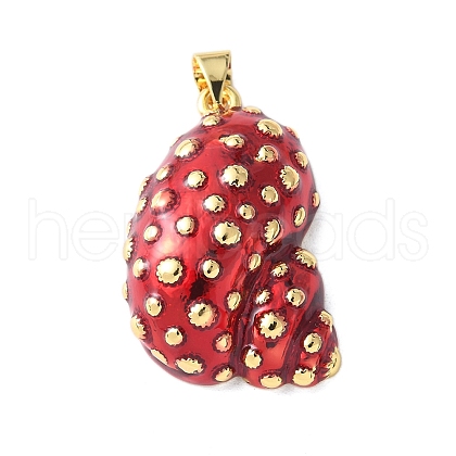 Brass Enamel Pendants KK-A252-01G-1