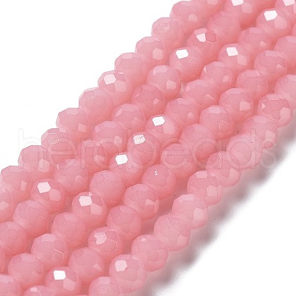 Baking Painted Imitation Jade Glass Bead Strands X-DGLA-A034-J6MM-A3-1