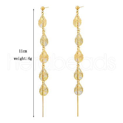Bohemian Style Vacation Earrings with Tassel Pendant for Women ZW9345-1-1