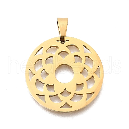 201 Stainless Steel Pendants STAS-R166-06G-1