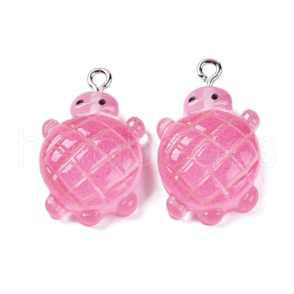 Gradient Color & Luminous Opaque Resin Pendants RESI-S011-01E-1