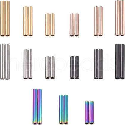 Unicraftale 304 Stainless Steel Tube Beads STAS-UN0004-03-1