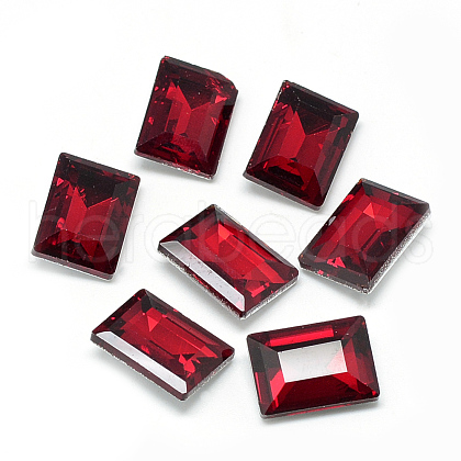 Pointed Back Glass Rhinestone Cabochons RGLA-T031-6x8mm-05-1