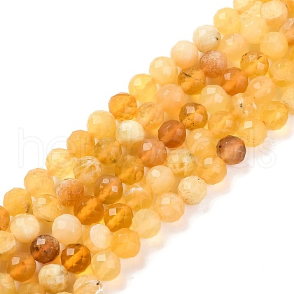 Natural Yellow Opal Beads Strands G-F770-C08-05-1
