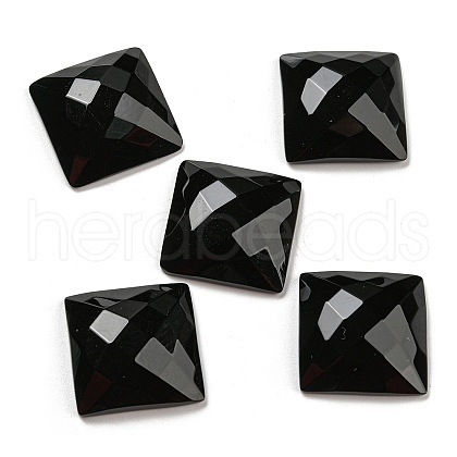 Natural Black Onyx Cabochons G-P513-04B-01-1
