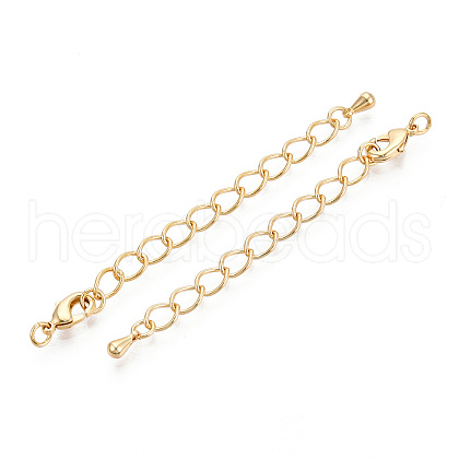 Brass Chain Extender KK-T074-61G-02-1