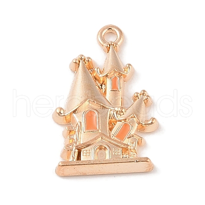 Alloy Enamel Pendants ENAM-Z010-17KCG-1