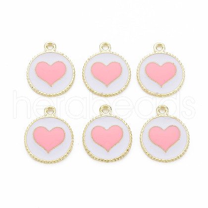 Alloy Enamel Pendants X-PALLOY-S181-039B-NR-1