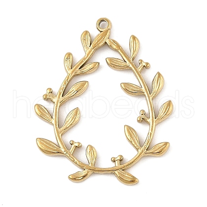304 Stainless Steel Pendants STAS-P380-47G-1