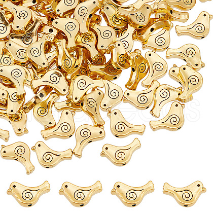  120Pcs Tibetan Style Alloy Beads TIBEB-NB0001-35-1
