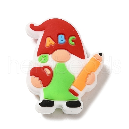 Gnome Food Grade Eco-Friendly Silicone Focal Beads SIL-C005-05A-1
