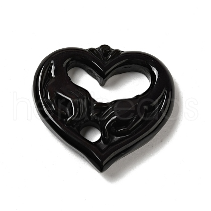 Natural Rainbow Obsidian Pendants G-D471-07-1