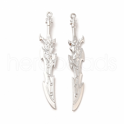 Rack Plating Alloy Big Pendants PALLOY-E025-30P-1