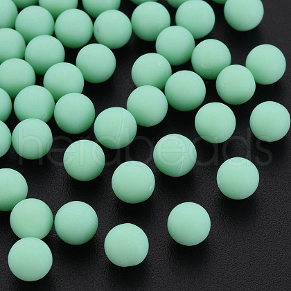 Opaque Acrylic Beads PAB702Y-B01-06-1