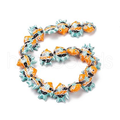 Handmade Porcelain Beads X1-PORC-G002-54E-1