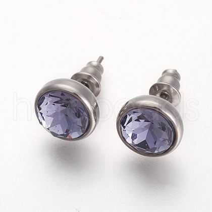 304 Stainless Steel Stud Earrings EJEW-F182-A01-1