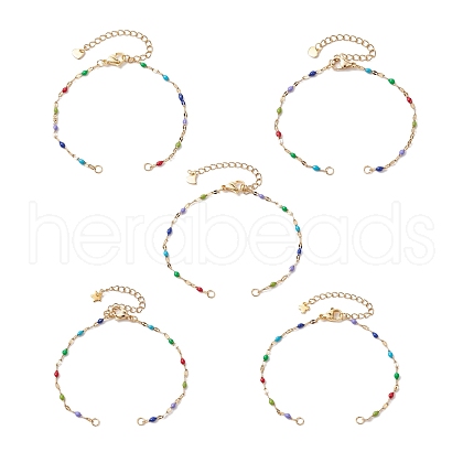 304 Stainless Steel Link Chain Bracelet Makings AJEW-JB01282-1