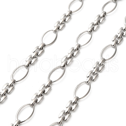 304 Stainless Steel Oval Link & Watch Band Chains CHS-A016-43P-A-1