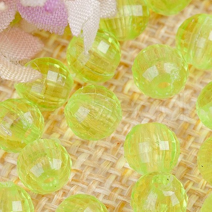 Transparent Acrylic Beads TACR-NH0001-F-14-1