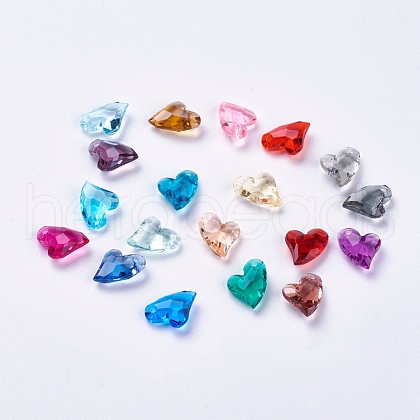 Transparent Acrylic Charms X-MACR-G055-11mm-M-1