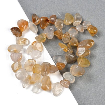 Natural Agate Nuggets Beads Strands G-B125-A03-01-1