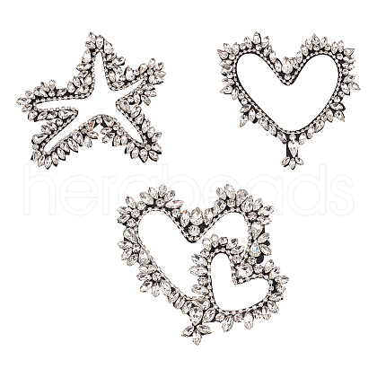 3Pcs 3 Style Felt Ornament Accessories PATC-FG0001-66-1