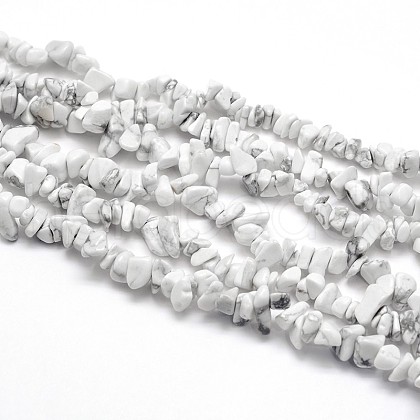 Natural Howlite Beads Strands X-G-O049-B-40-1