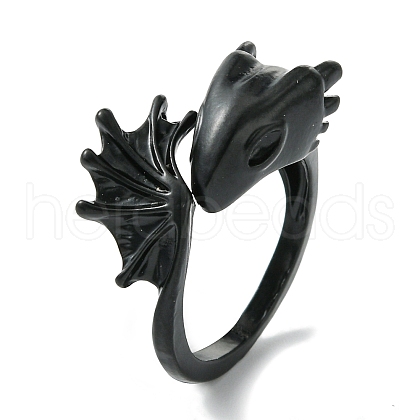 Dragon Alloy Open Cuff Rings RJEW-K275-36EB-1