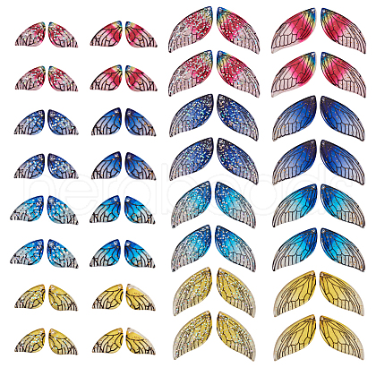 Craftdady 64Pcs 32 Styles Epoxy Resin Pendants FIND-CD0001-43-1