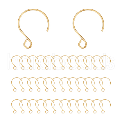 Unicraftale Ion Plating(IP) 304 Stainless Steel Earring Hooks STAS-UN0058-96G-1