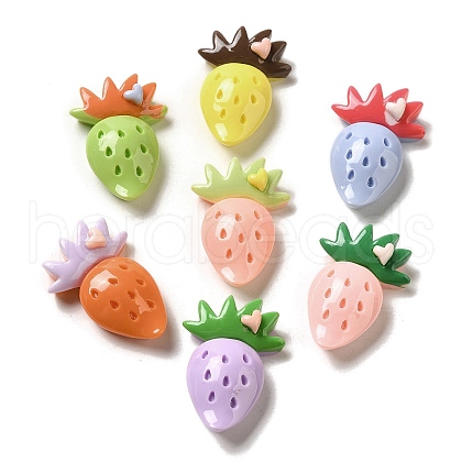 Opaque Resin Decoden Cabochons RESI-Z022-04-1