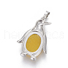 Natural Agate Pendants G-L512-A-M-4
