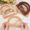  6Pcs 3 Colors Wooden D Handles Replacement FIND-PH0002-80-6
