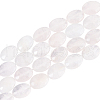  2 Strands Faceted Oval Natural Rose Quartz Beads Strands G-NB0004-33-1