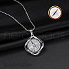 Rotatable Alloy Pendant 316 Surgical Stainless Steel Chain Necklaces for Men FS-WG50373-08-1