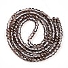 Baking Painted Transparent Glass Beads Strands DGLA-N011-4mm-09-2