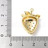 Brass Micro Pave Cubic Zirconia Pendants X-KK-P290-39G-3