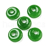 Natural Malaysia Jade Donut/Pi Disc Charms X-G-G142-02J-1