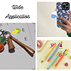 CHGCRAFT 30Pcs 5 Styles Baking Paint Glass Seed Beaded Pendants FIND-CA0006-25-5