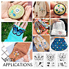 20 Patterns Non-woven Fabrics Water-soluble Embroidery Aid Drawing Sketch DIY-TAC0100-009-9
