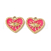 PVD Vacuum Plating 201 Stainless Steel Rhinestone Pendants STAS-J401-VC563-2