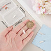 Beebeecraft 5Pcs 925 Sterling Silver Feather Charms with Jump Rings with 1Pc Double Sided Suede Fabric Silver Polishing Cloth FIND-BBC0015-94-3
