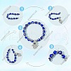 SUNNYCLUE DIY Hamsa Hand with Evil Eye Bracelets Making Kits DIY-SC0020-39-4