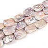 Baroque Natural Keshi Pearl Beads Strands PEAR-S020-D09-2
