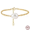 Natural Freshwater Pearls Link Bracelets BJEW-I314-136-4